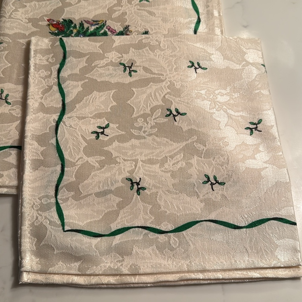 Vintage Spode Dinner Napkins Set of 4 - Picture 3 of 7